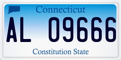 CT license plate AL09666