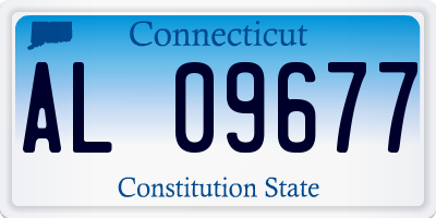 CT license plate AL09677