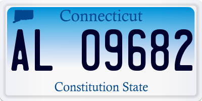 CT license plate AL09682