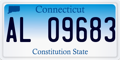 CT license plate AL09683