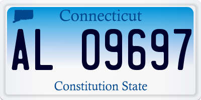 CT license plate AL09697