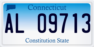 CT license plate AL09713