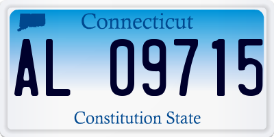 CT license plate AL09715