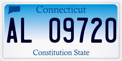 CT license plate AL09720