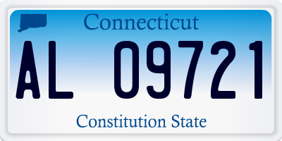 CT license plate AL09721
