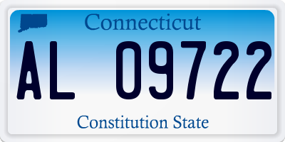 CT license plate AL09722