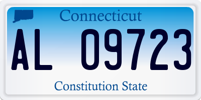 CT license plate AL09723