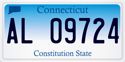 CT license plate AL09724