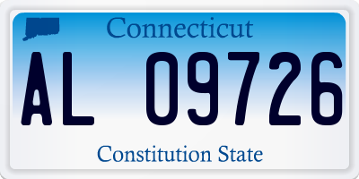 CT license plate AL09726