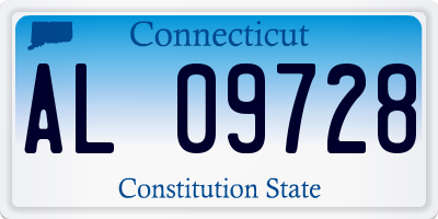 CT license plate AL09728