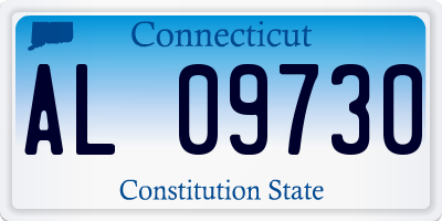 CT license plate AL09730