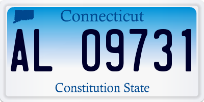 CT license plate AL09731
