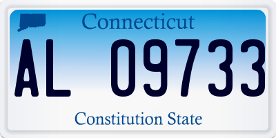 CT license plate AL09733