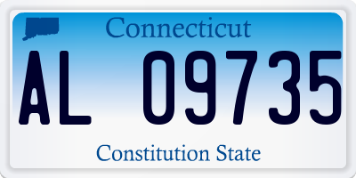 CT license plate AL09735