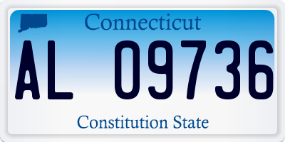 CT license plate AL09736