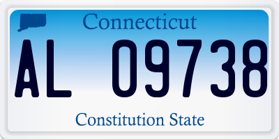 CT license plate AL09738