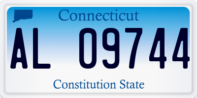 CT license plate AL09744