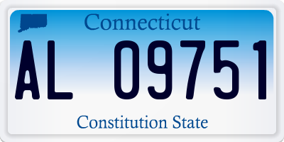 CT license plate AL09751
