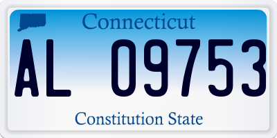 CT license plate AL09753
