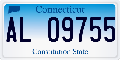 CT license plate AL09755