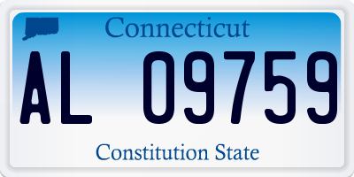 CT license plate AL09759
