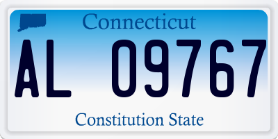 CT license plate AL09767