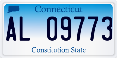 CT license plate AL09773