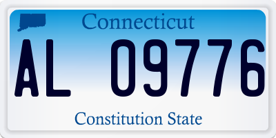 CT license plate AL09776