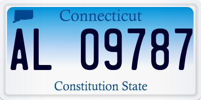 CT license plate AL09787