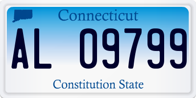 CT license plate AL09799