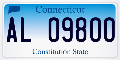 CT license plate AL09800