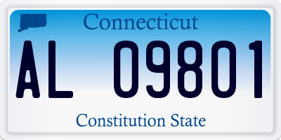 CT license plate AL09801