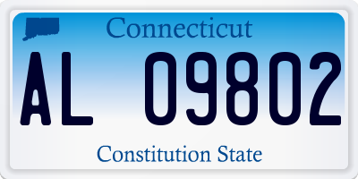 CT license plate AL09802