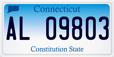 CT license plate AL09803