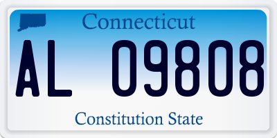 CT license plate AL09808