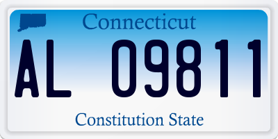 CT license plate AL09811