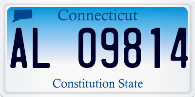 CT license plate AL09814