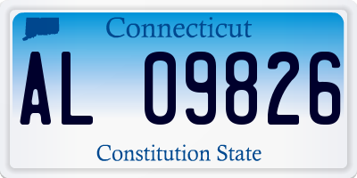 CT license plate AL09826