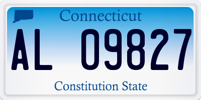 CT license plate AL09827