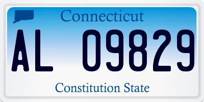 CT license plate AL09829