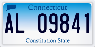 CT license plate AL09841