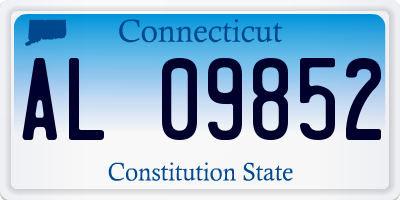 CT license plate AL09852