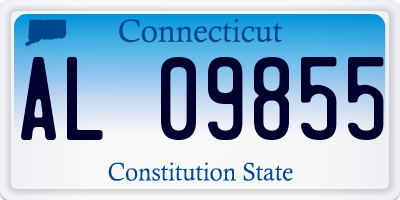 CT license plate AL09855