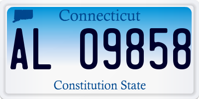 CT license plate AL09858
