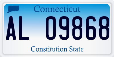 CT license plate AL09868