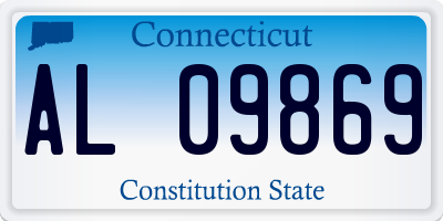 CT license plate AL09869