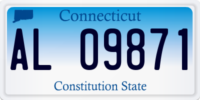CT license plate AL09871