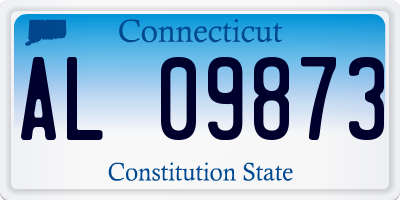 CT license plate AL09873