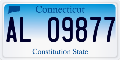 CT license plate AL09877