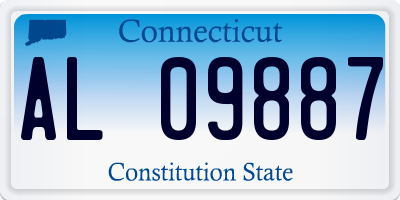 CT license plate AL09887